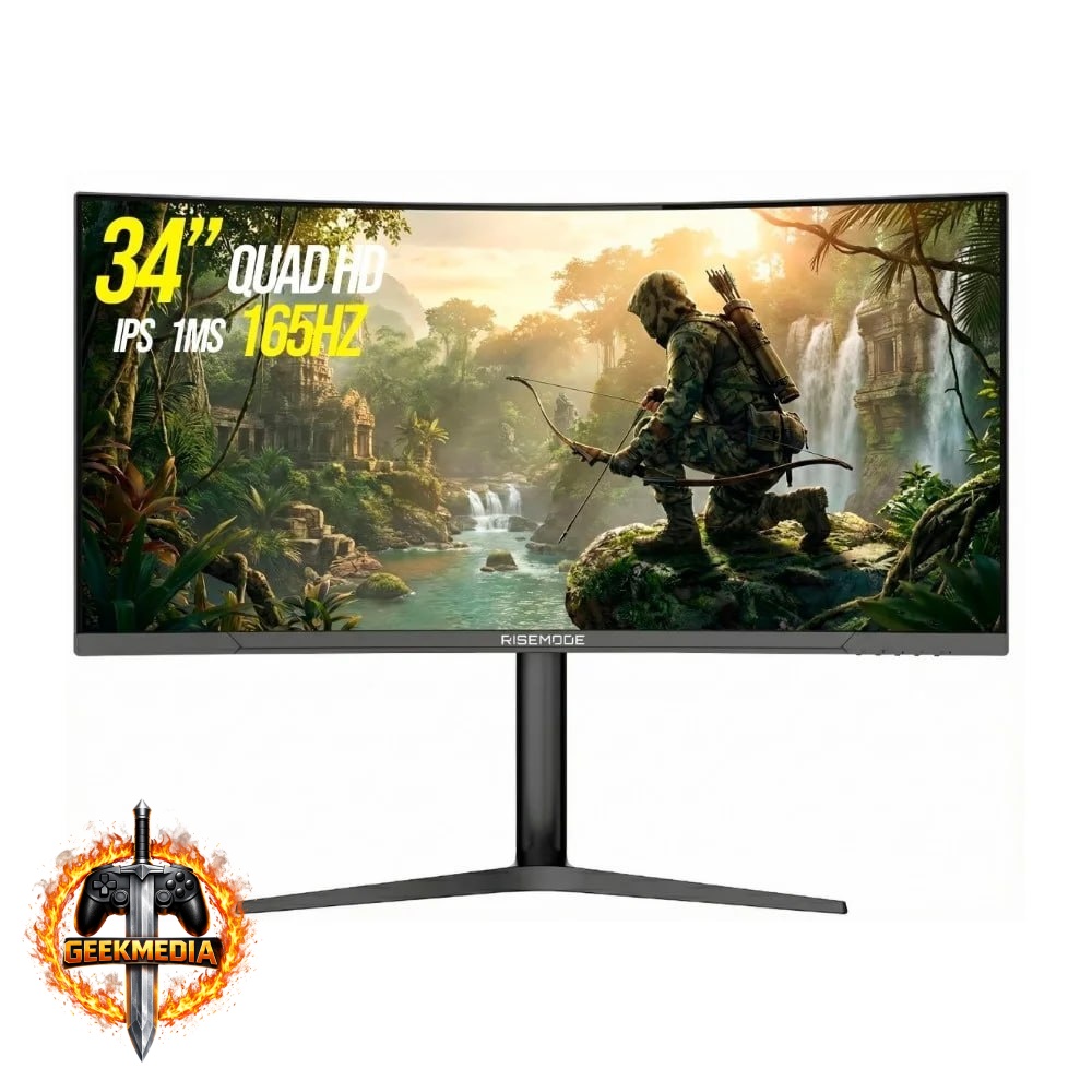 Monitor Gamer Curvo Rise Mode 34" 4K 165Hz 1ms
