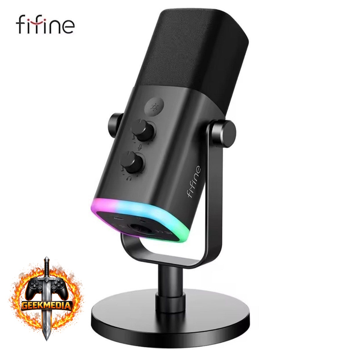 Microfone Dinâmico Fifine AM8 Ampligame USB XLR
