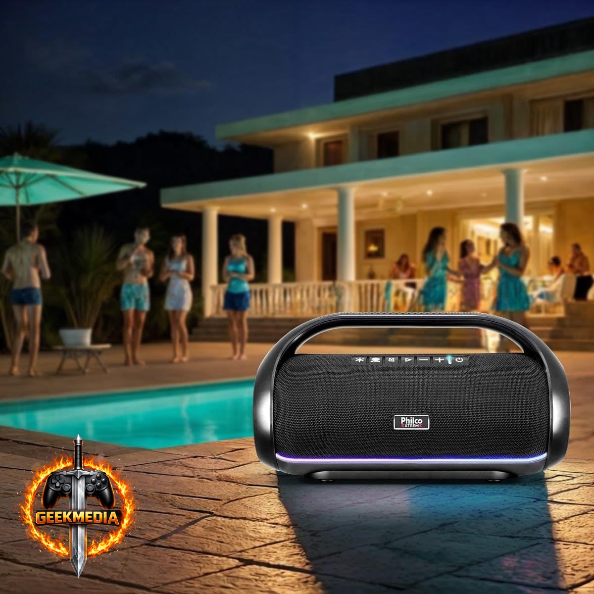 Caixa de Som Philco PBS220BT Extreme Bluetooth 220W