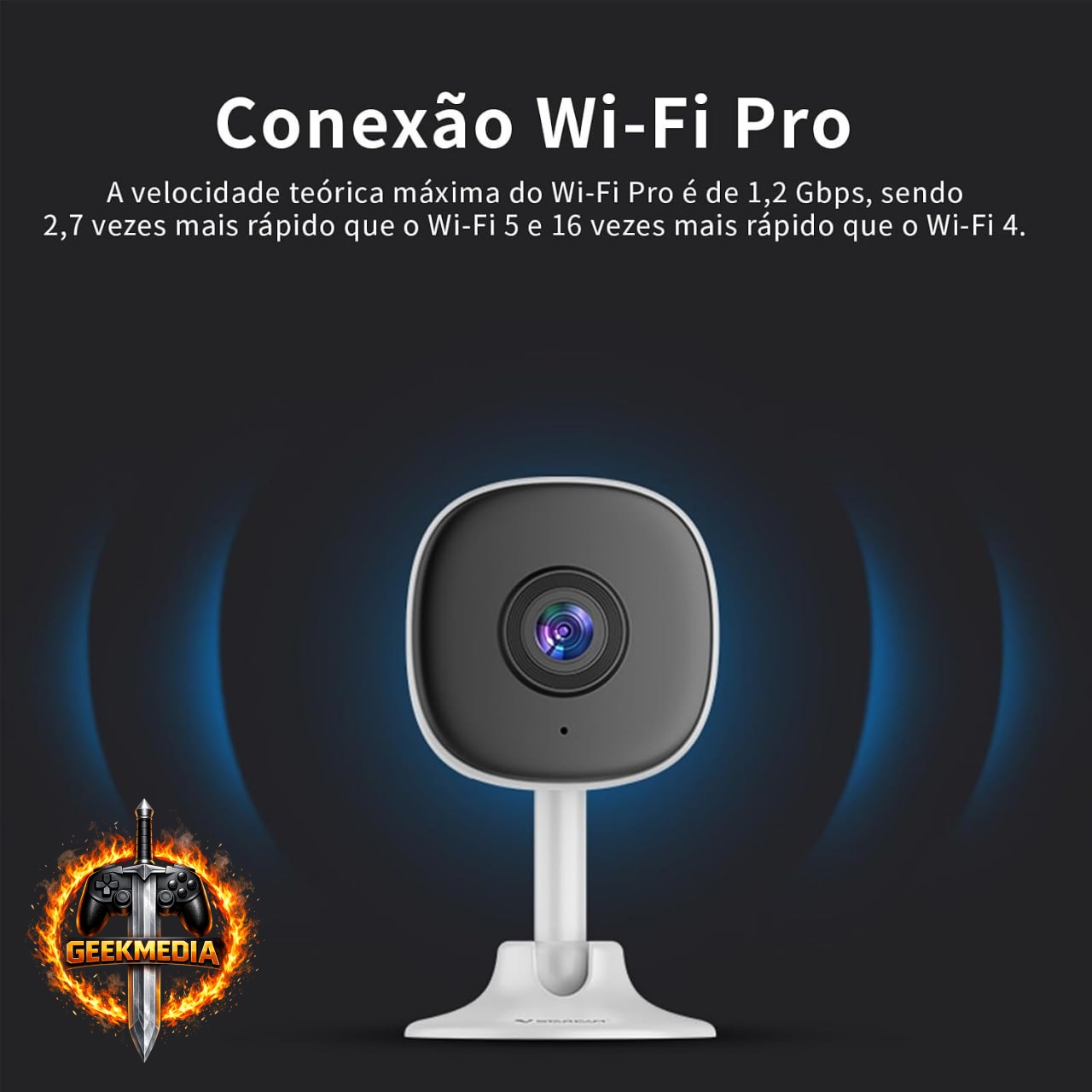 Coibeu Câmera Segurança WiFi - Angular 170 - Detecção Pessoas