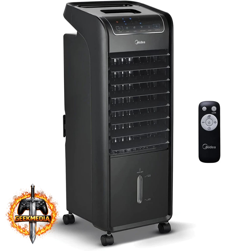 Climatizador de Ar Frio Midea 4,5L Preto