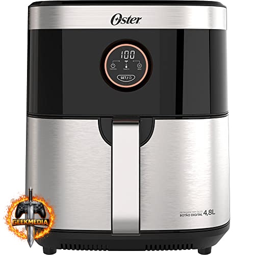 Air Fryer 4,8L Oster Digital Black Inox 1500W