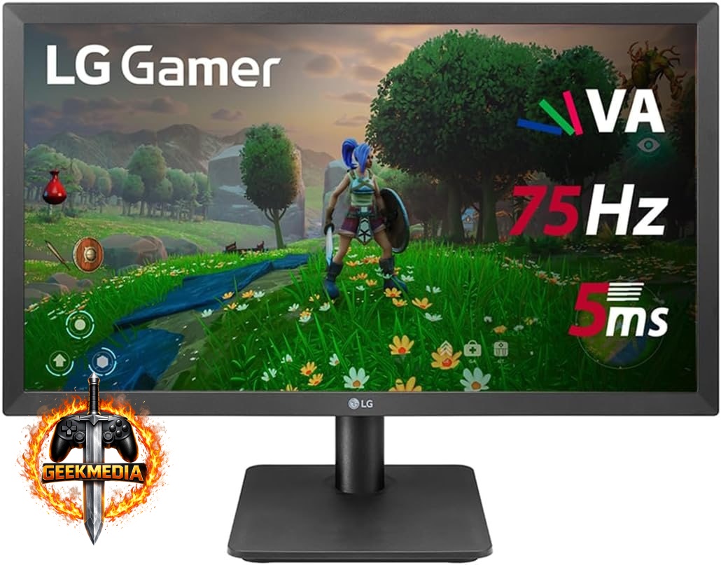 LG Monitor 21,5" FHD 75Hz - 5ms VA - FreeSync Preto