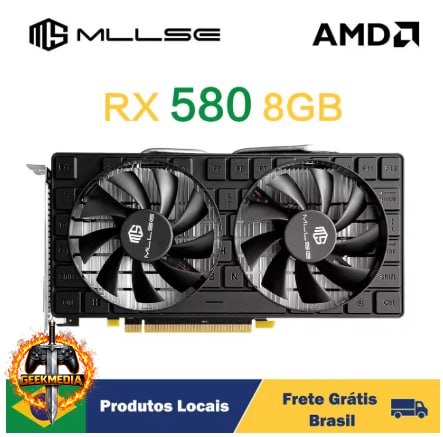 Placa de Vídeo RX 580 8GB 8Pin