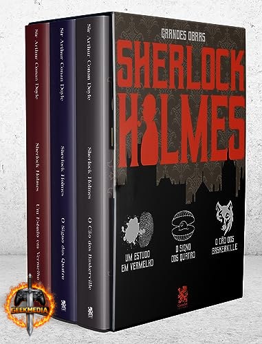 Grandes Obras Sherlock Holmes - Box com 3 Livros