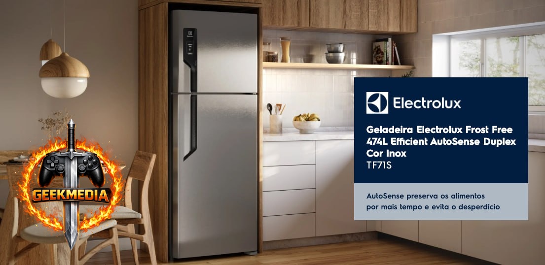 Geladeira Electrolux Frost Free Duplex Inox Look 480L TF71S
