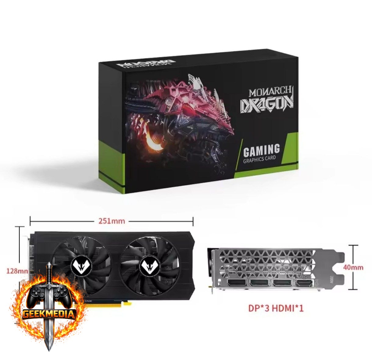 Placa de Vídeo RX 580 2048SP SOYO 8GB (Usada)