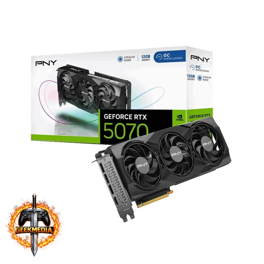 Placa de Vídeo PNY RTX 5070 Overclocked