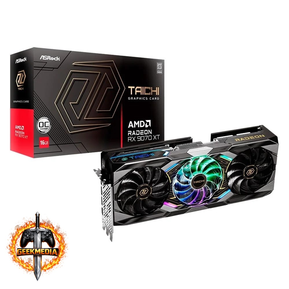 Placa de Vídeo ASRock RX 9070 XT Taichi OC