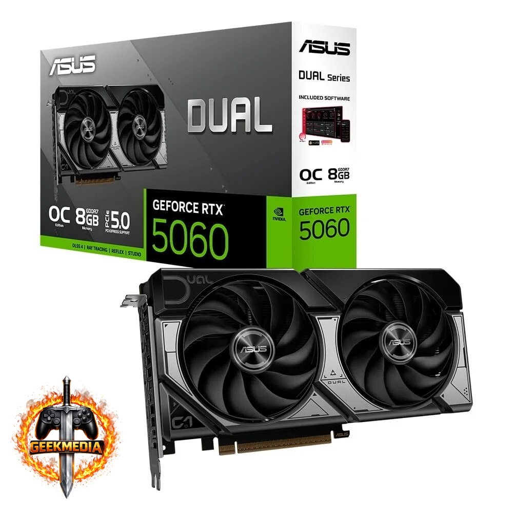Placa de Vídeo ASUS DUAL RTX 5060 O8G