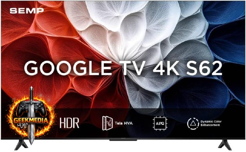Smart TV SEMP 55" 4K UHD Google TV