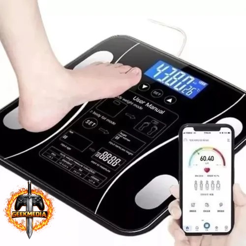 Balança Digital Bioimpedância Bluetooth 180kg