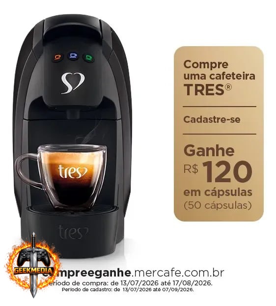 Cafeteira Espresso Luna Preta - Três 3 Corações