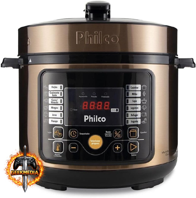 Philco Panela de Pressão Multifuncional Digital Gold PPP05G