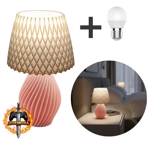 Abajur Luminária De Mesa Sala Quarto Moderno Com Lâmpada