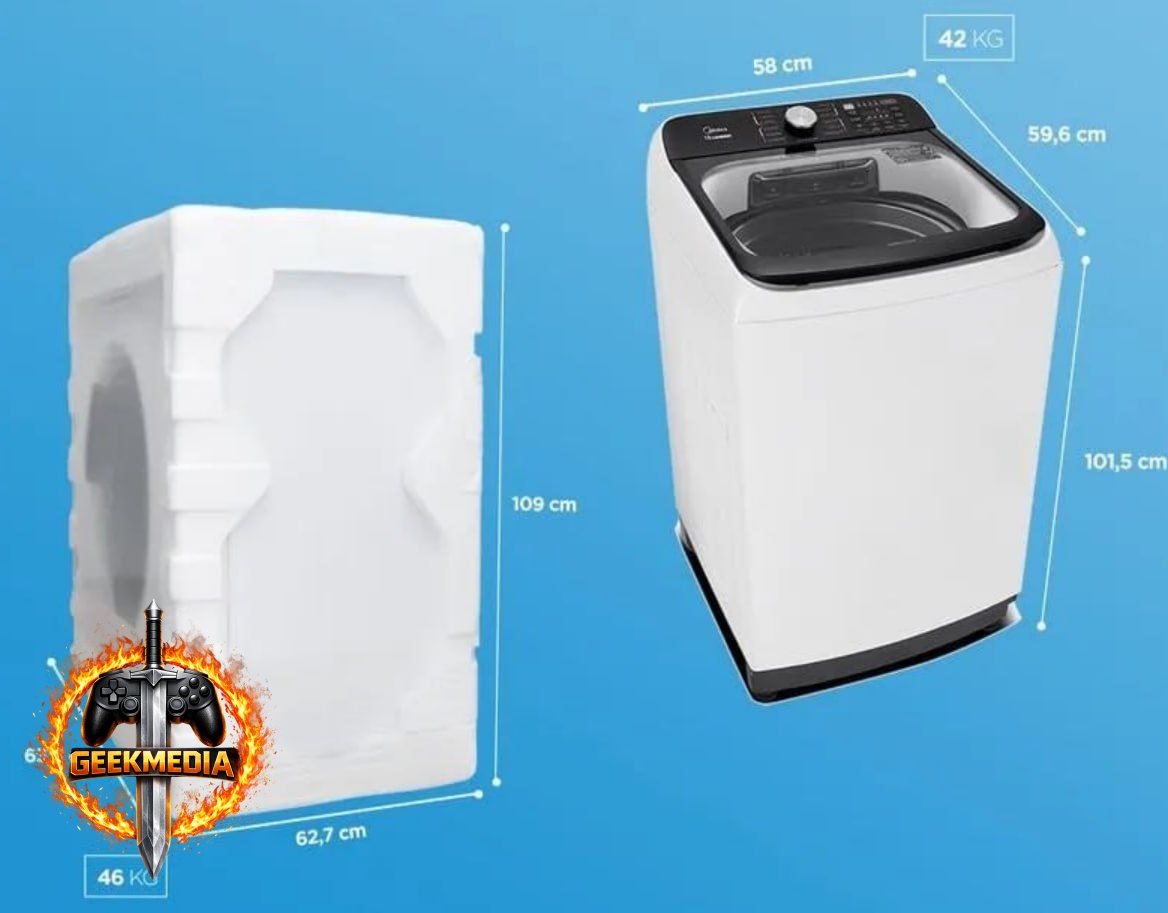 Máquina de Lavar Midea Wave Agitator 13kg