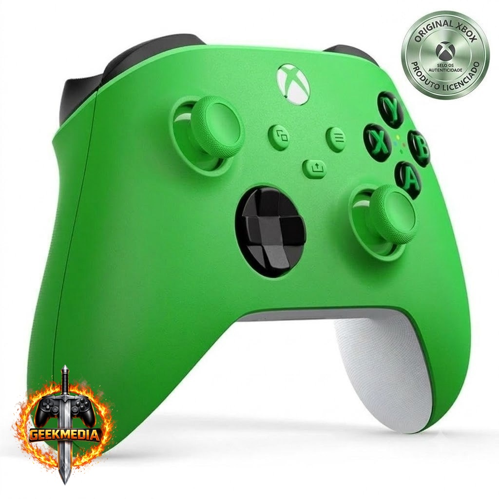 Controle Xbox Sem Fio Original Microsoft Velocity Green