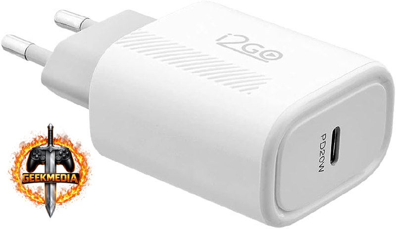 I2GO PRO Carregador 20W USB-C Power Delivery - Branco