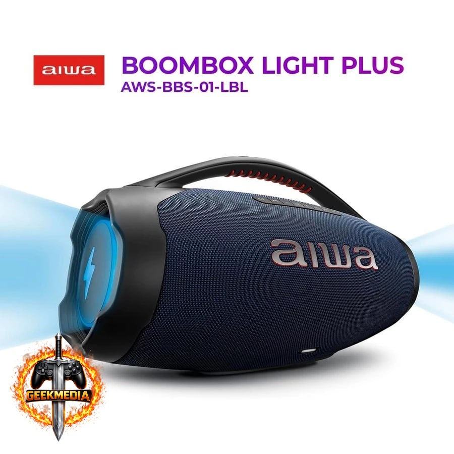 Caixa de Som Portátil Aiwa Boombox BBS-01LB Azul