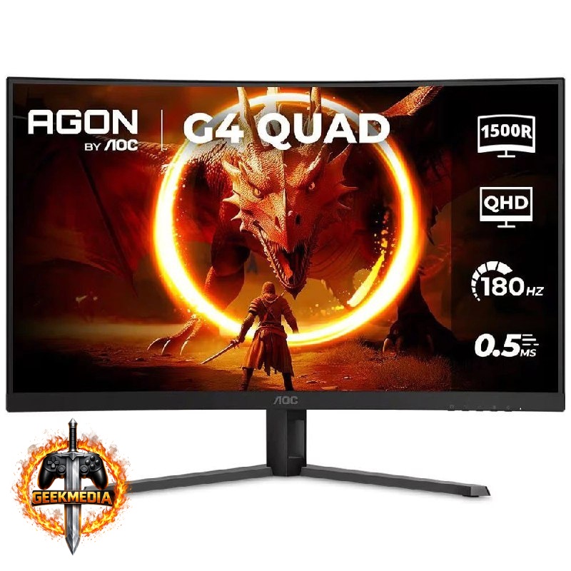 Monitor Gamer Curvo AOC AGON CQ32G4E/57 QHD 180Hz