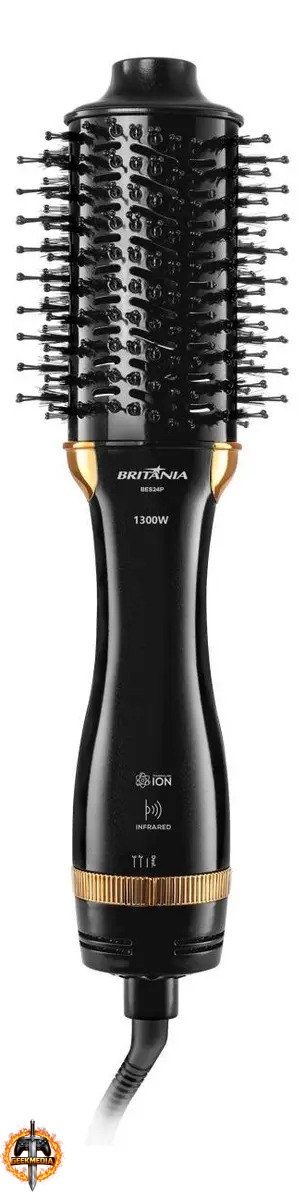 Escova Secadora Britânia Nanocerâmica 1300W Infrared BES24P Bivolt