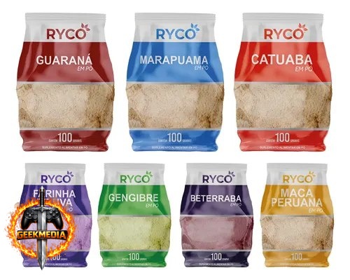 Kit Maca Peruana, Beterraba, Uva, Guaraná e Outros (7x100g)