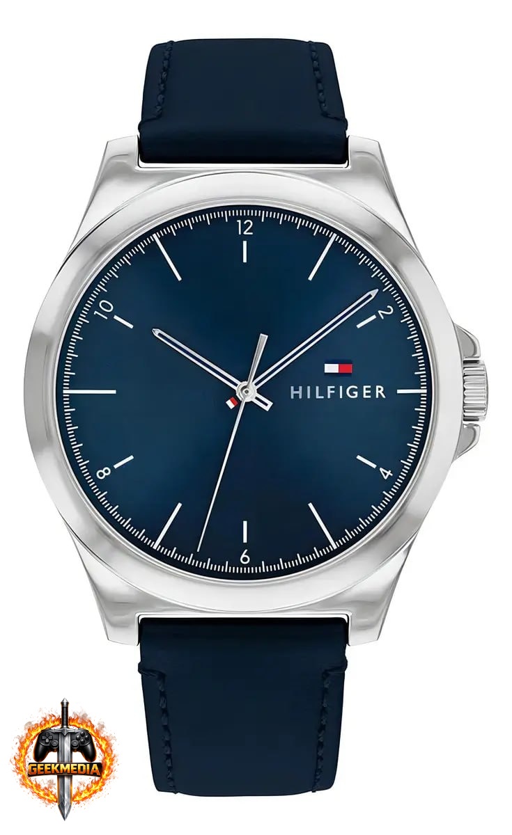 Relógio Masculino Tommy Hilfiger Norris Couro Azul