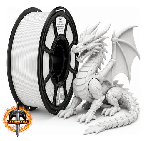Filamento PLA Premium 1kg High Speed 1,75mm Branco