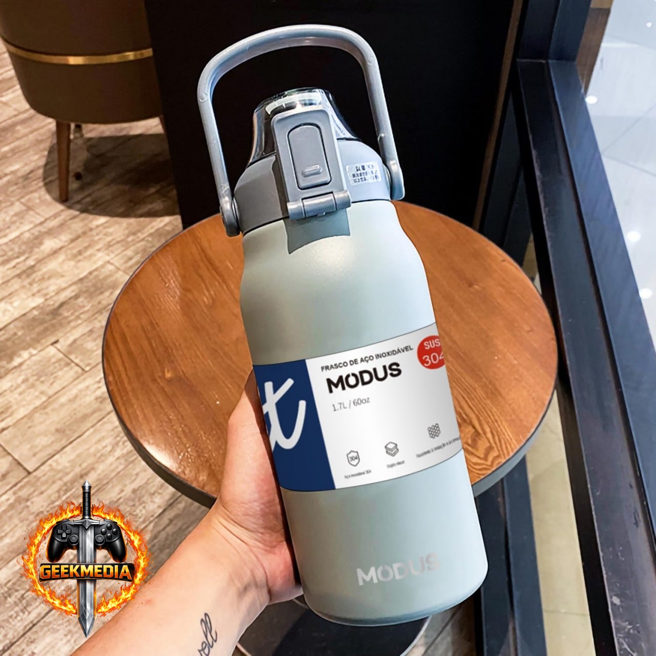 Garrafa Térmica Aço Inoxidável 304 1700ML