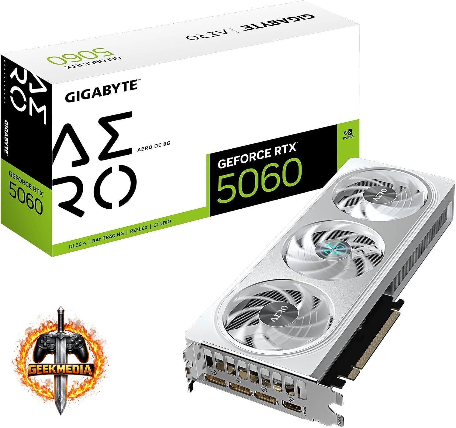Placa de Vídeo Gigabyte RTX 5060 Aero OC