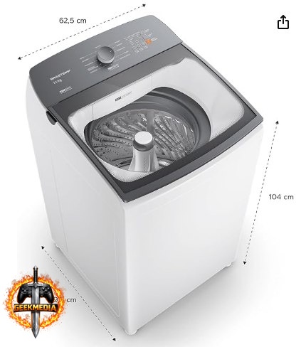 Máquina de Lavar Brastemp 14kg com Smart Sensor