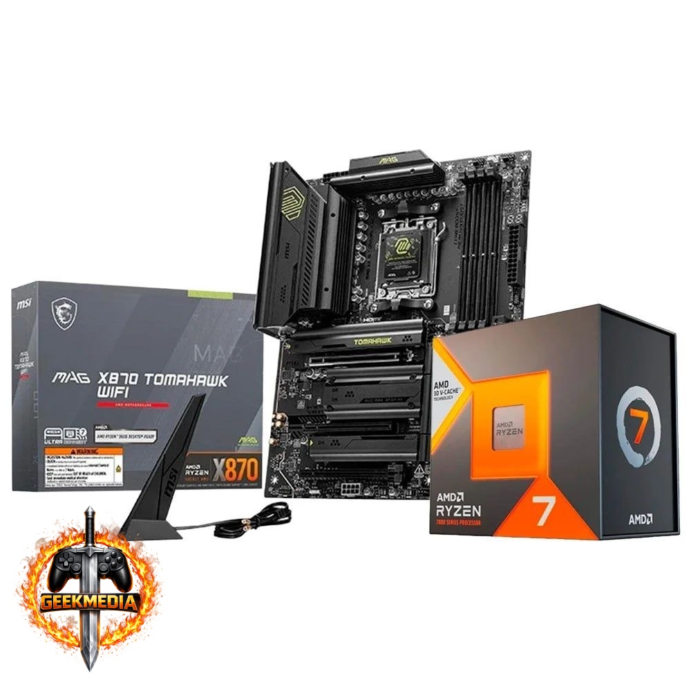 Kit AMD Ryzen 7 7800X3D com Placa-Mãe