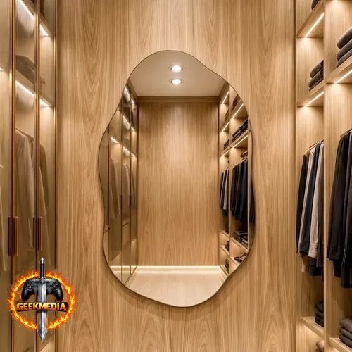 Espelho Vildrex Roma 70x50cm Design Moderno Lapidado Luxo