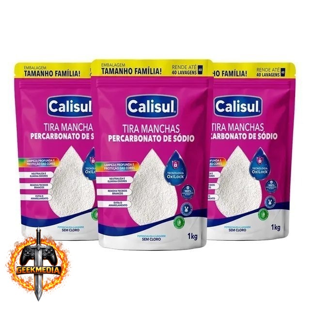 Percarbonato De Sódio Limpador Clareador Tira Manchas 3kg