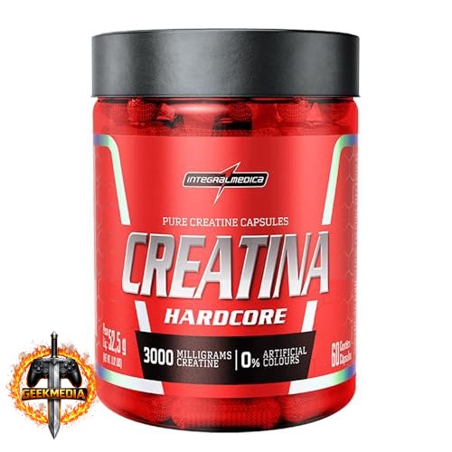 Integralmedica Creatina Hardcore 60 Cápsulas Pura Monohidratada