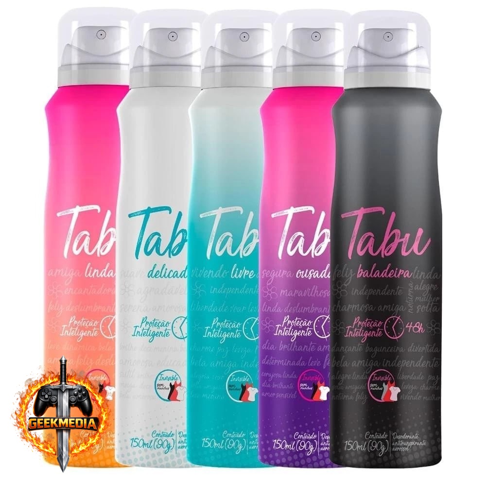 Desodorantes Tabu e Herbíssimo em Oferta