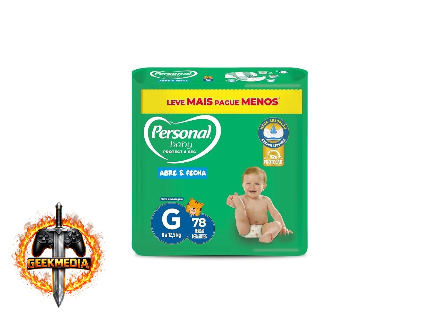 Fralda Personal Baby Grande Protect & Sec