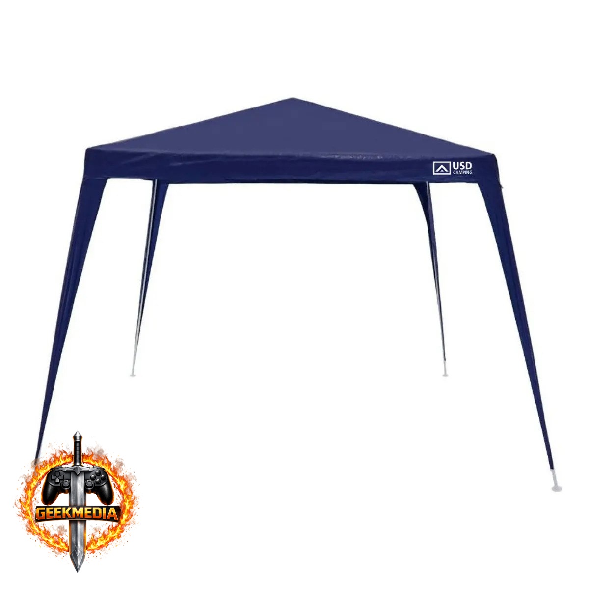 Tenda Gazebo Azul Polietileno 3x3 Metros Desmontável