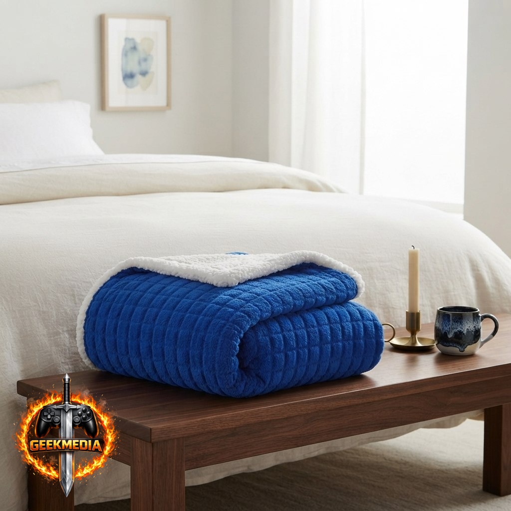 Cobertor Manta De Casal 2,00x1,80 Canelada Sherpa