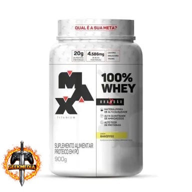 100% Whey (900g), Banoffee, Max Titanium