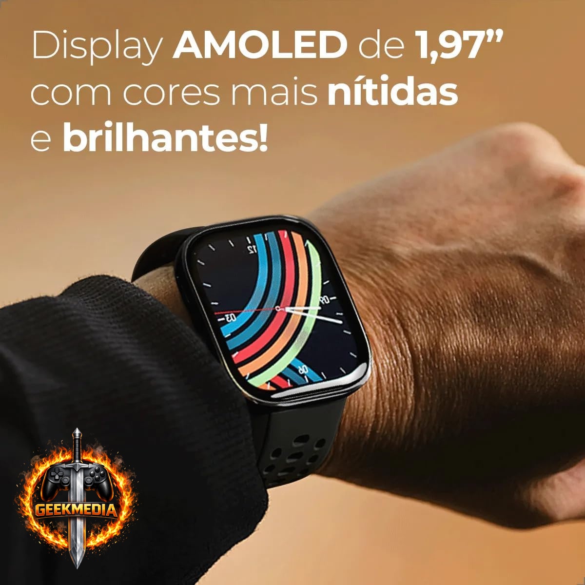 Smartwatch Amazfit Bip 6 - 46mm AMOLED com GPS
