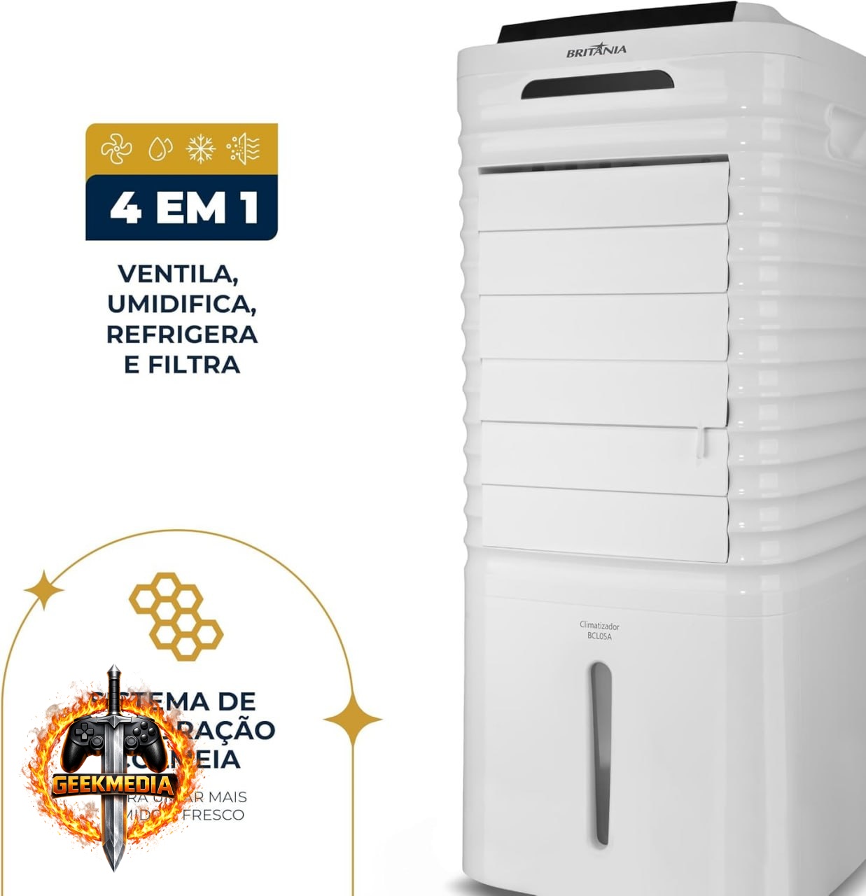 Climatizador Britânia 4 em 1 BCL05A 127V
