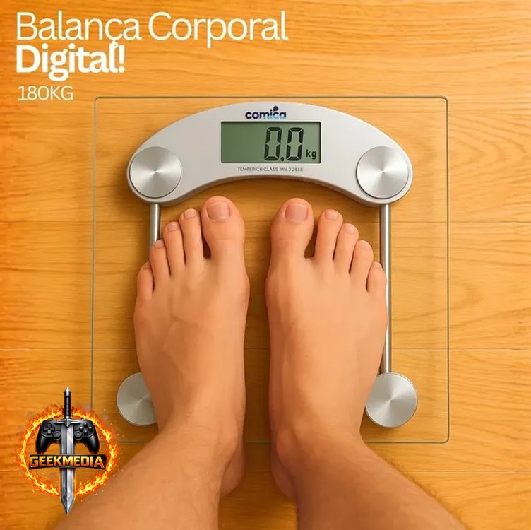 Balança Digital De Vidro Corporal