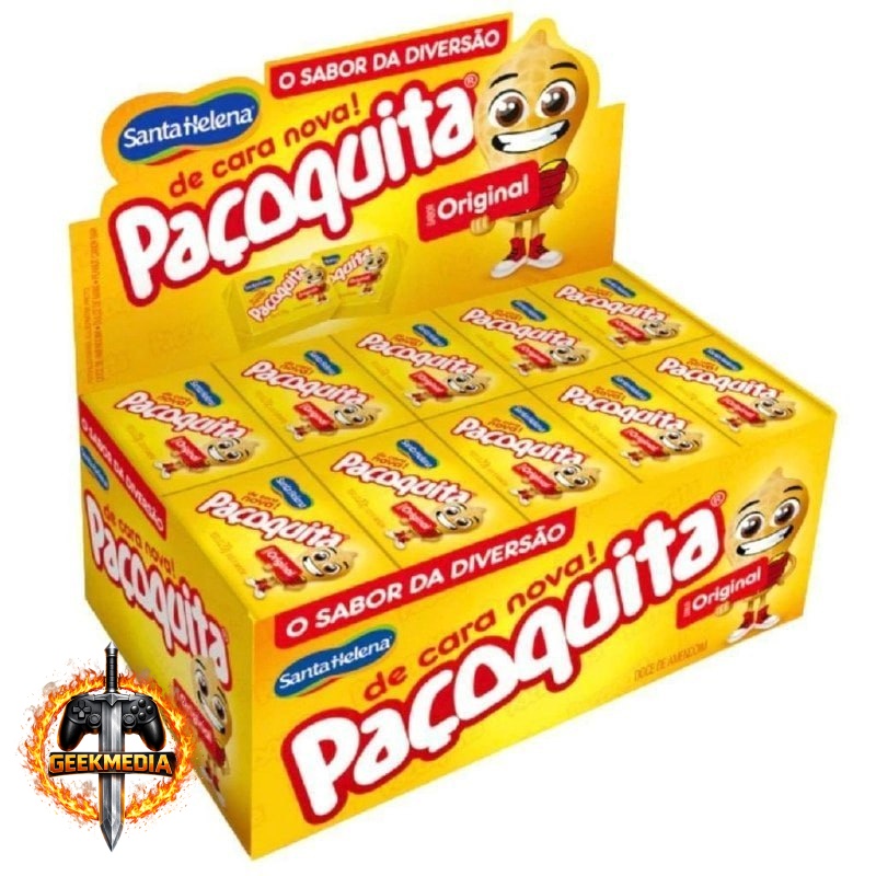 Paçoca Quadrada Paçoquita C/50 Unidades 1kg