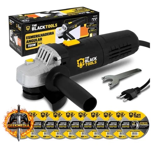 Esmerilhadeira Lixadeira Angular Bte750 4.1/2 750w Com Discos