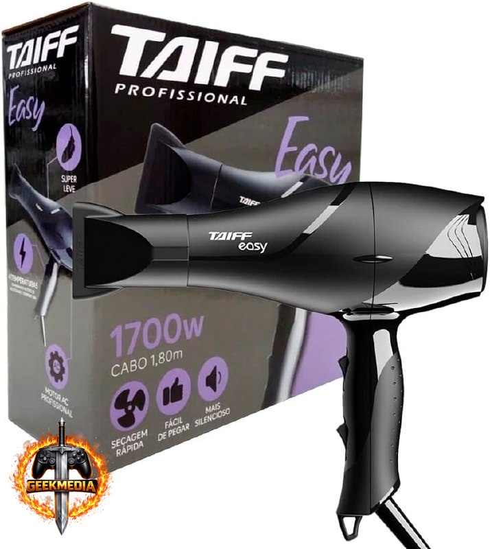 Secador Taiff Easy 1700W 127V - Preto