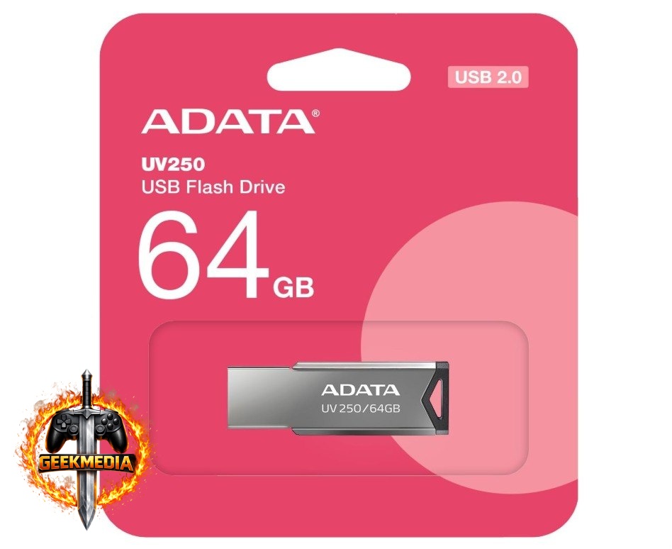 Pen Drive A-Data UV250 64GB USB 2.0 Prata