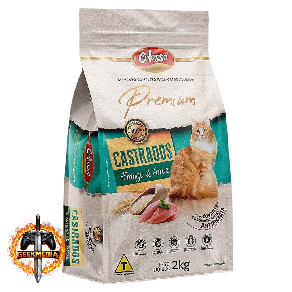 Ração Colosso Premium Gato Castrado 2kg