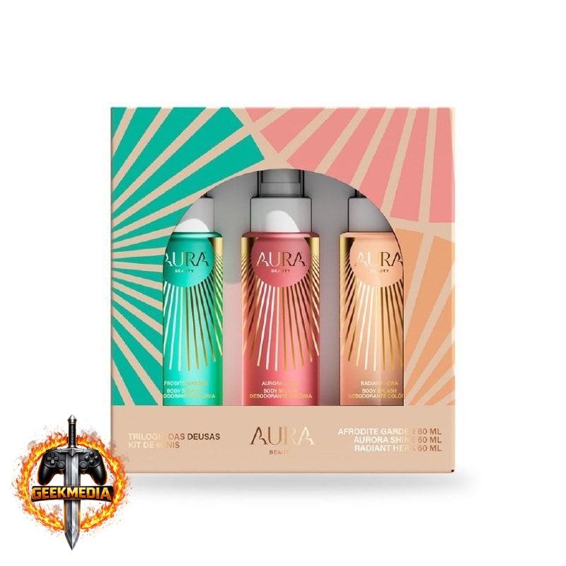 Kit Mini Body Splash Trilogia das Deusas 60ml