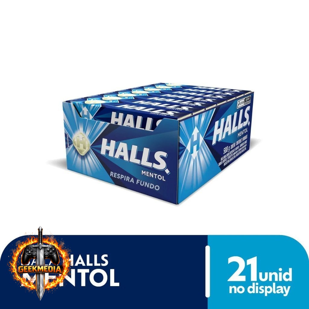 Drops Halls Mentol 21 unidades